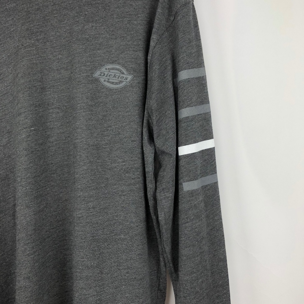Dickies Slim Fit Gray Long Sleeve Tee T-Shirt ** - Picture 3 of 7